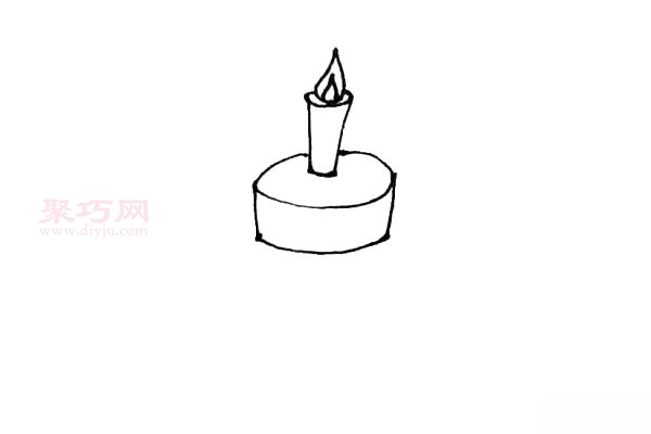 小朋友画生日蛋糕 一起来学生日蛋糕的图片