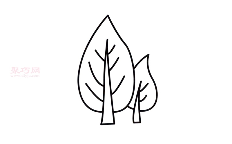 茂密树林怎么画最简单 来学茂密树林简笔画画法